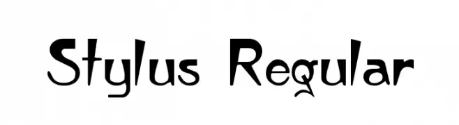 Stylus Regular  Frei Schriftart Herunterladen