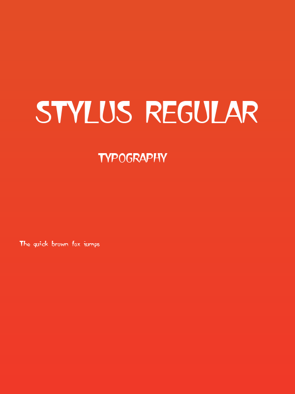 Stylus Regular Poster