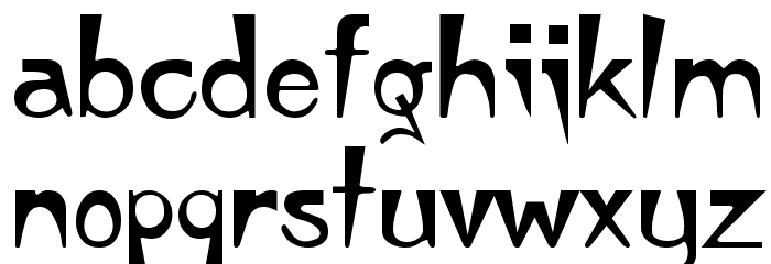 Stylus Regular Font LOWERCASE