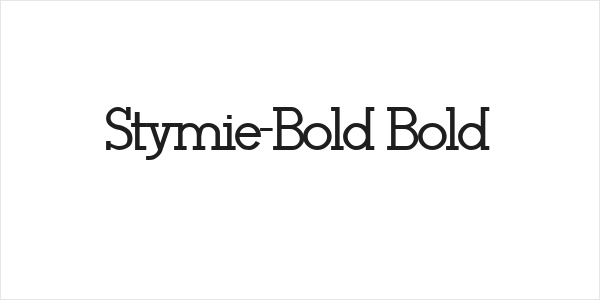 Stymie-Bold Bold Logo