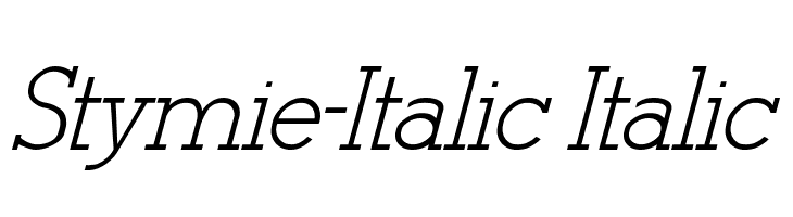Stymie-Italic Italic  لخطوط تنزيل
