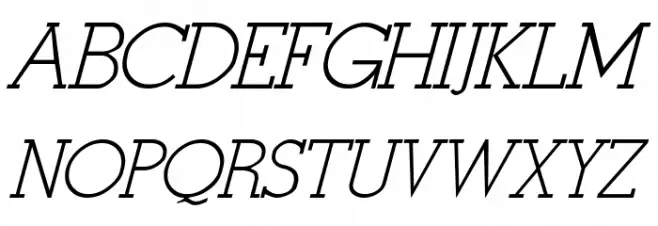 Stymie-Italic Italic フォント 大文字