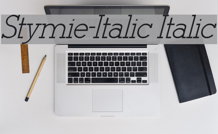 Stymie-Italic Italic Font examples