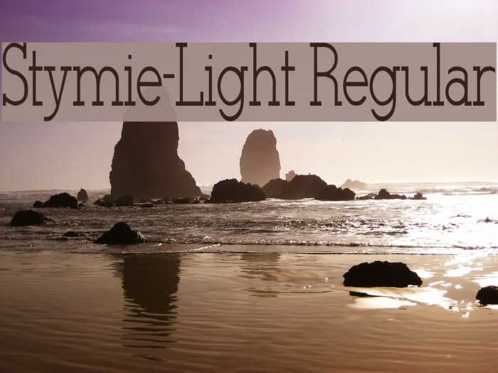 Stymie-Light Regular Font examples