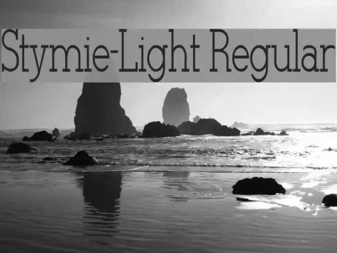 Stymie-Light Regular Font examples