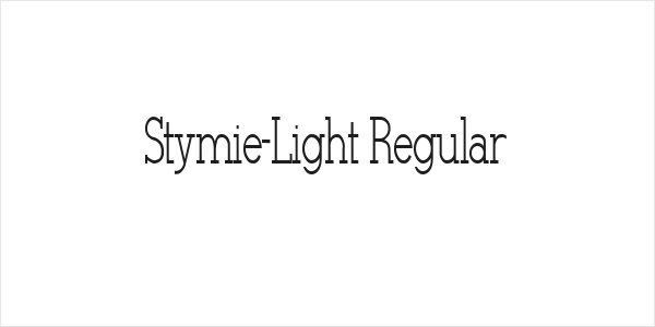 Stymie-Light Regular Logo