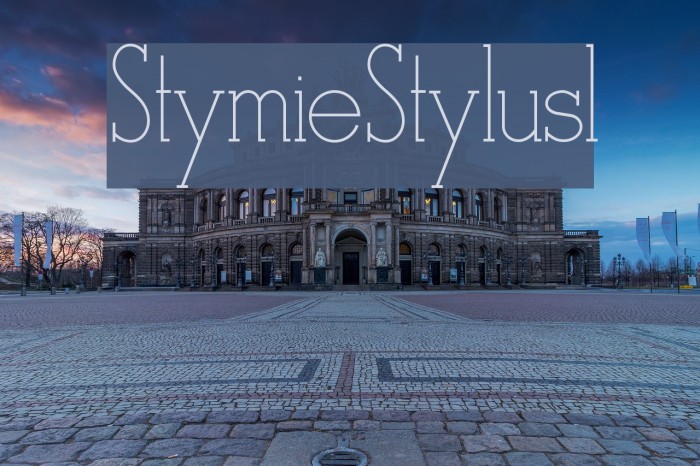 StymieStylus1 Font examples