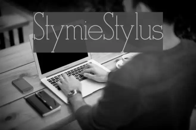 StymieStylus Font examples