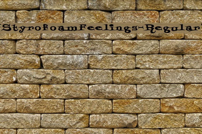 StyrofoamFeelings-Regular Font examples