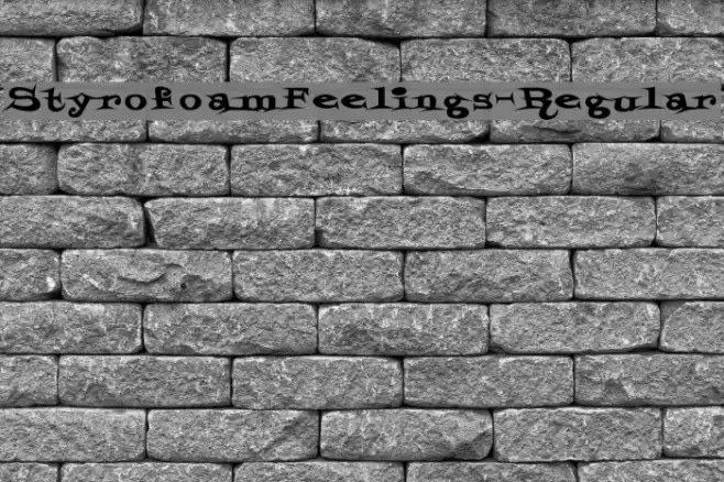 StyrofoamFeelings-Regular Font examples