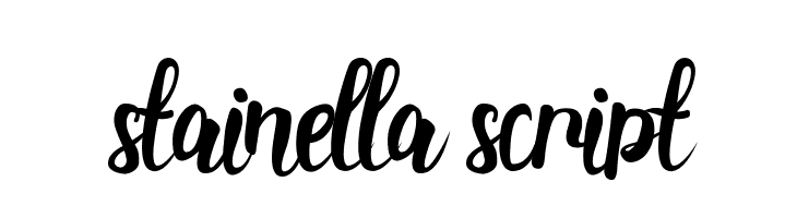 stainella script  Frei Schriftart Herunterladen