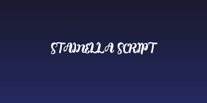 stainella script Social Header