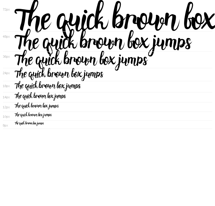 stainella script Waterfall