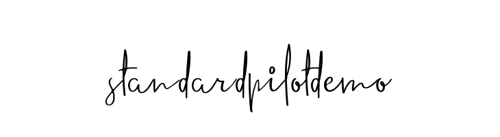 standardpilotdemo  Frei Schriftart Herunterladen