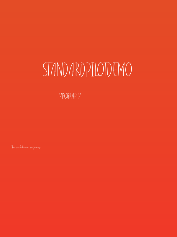 standardpilotdemo Poster