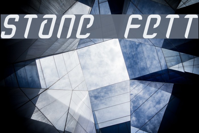 stanze fett Font examples