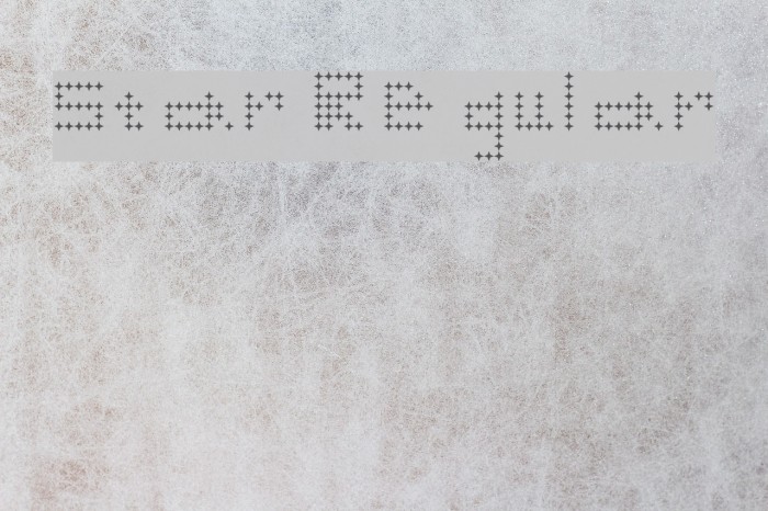 star Regular Font examples