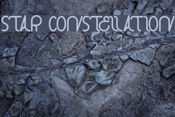 star constellation Font examples