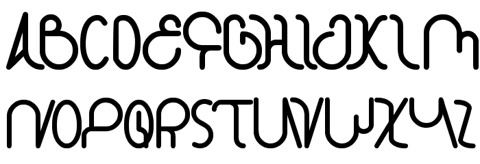 star constellation Font LOWERCASE