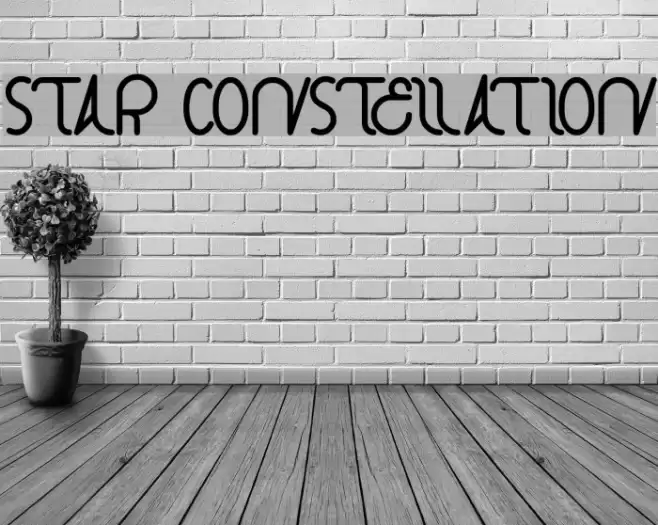 star constellation Font examples