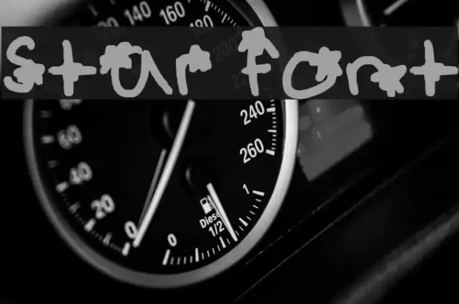 star font Font examples