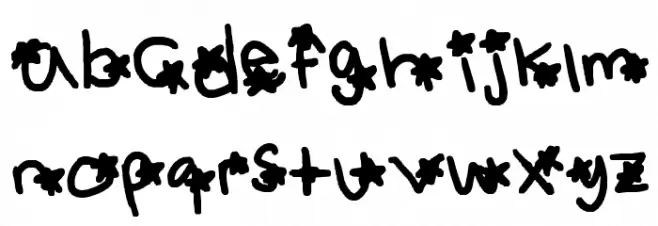 star font Caratteri MINUSCOLO
