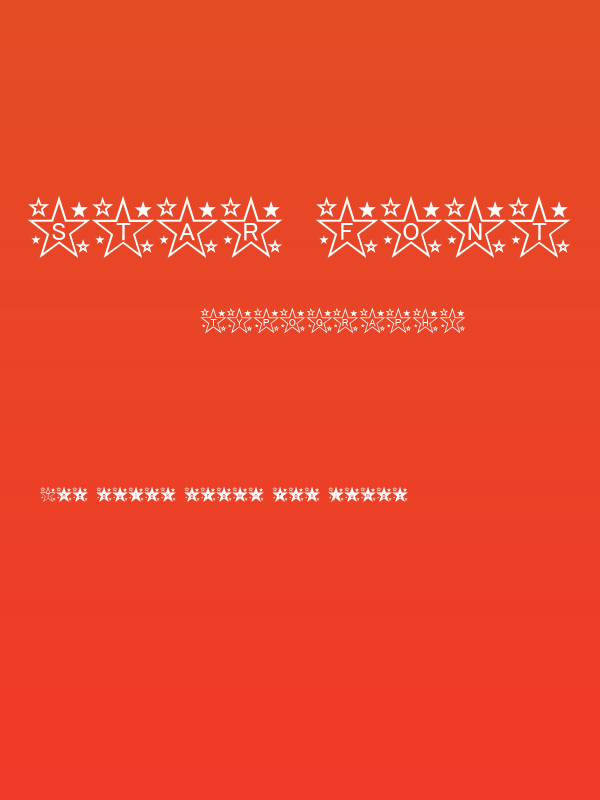 star_font Poster