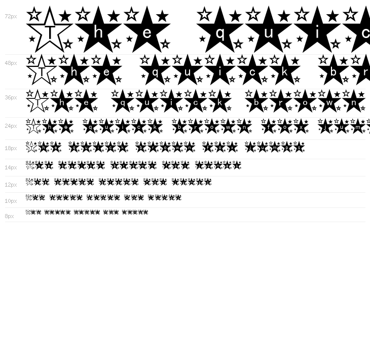 star_font Waterfall