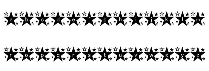 star_font Font LOWERCASE