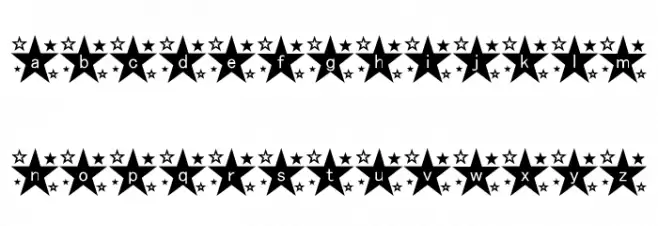 star_font Fonte MINÚSCULAS
