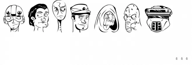 starbats Font OTHER CHARS