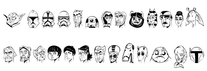 starbats Font LOWERCASE