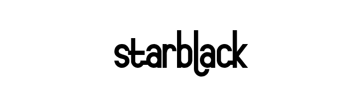 starblack  Frei Schriftart Herunterladen