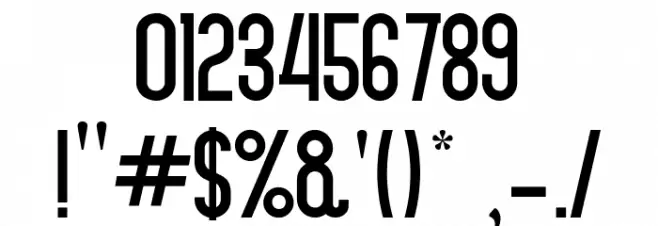 starblack Font OTHER CHARS