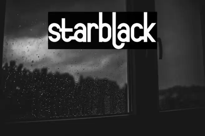 starblack Font examples
