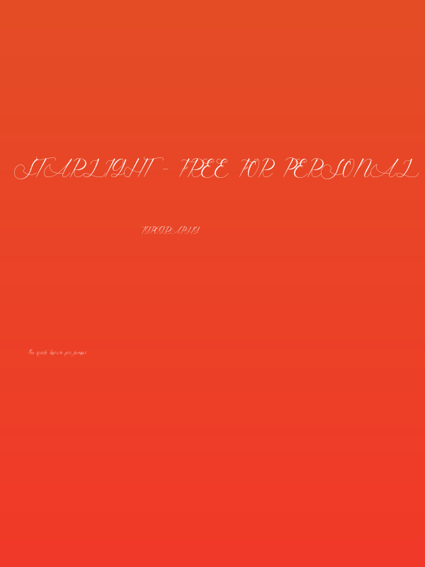 starlight - free for personal u Poster