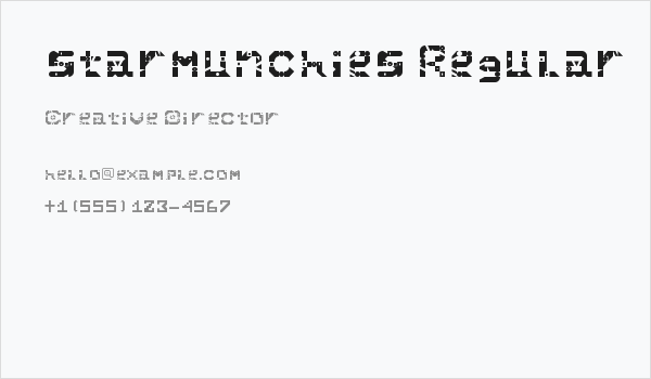 starmunchies Regular Business Card