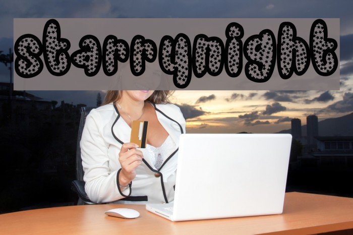 starrynight Font examples