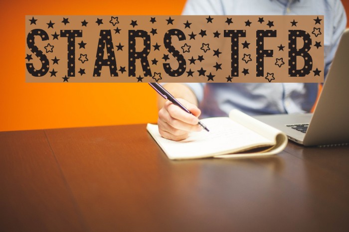 stars TFB Font examples