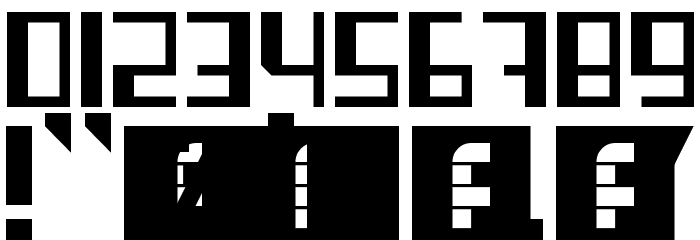 stay in square Regular Font OTHER CHARS