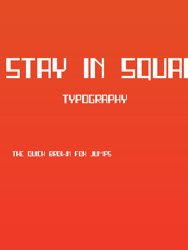 stay in square Regular Poster