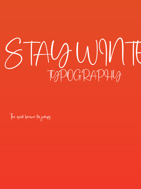 stay winter Poster