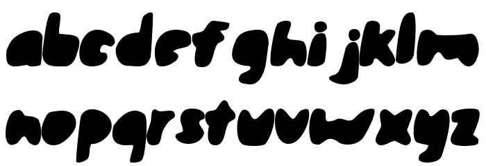 steamroller Font LOWERCASE