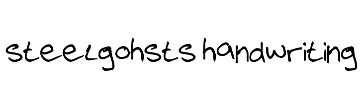 steelgohsts handwriting Font