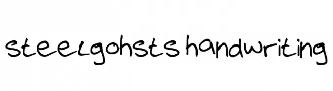 steelgohsts handwriting  Fuentes Gratis Descargar