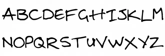 steelgohsts handwriting 字体 大写