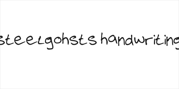 steelgohsts handwriting Logo