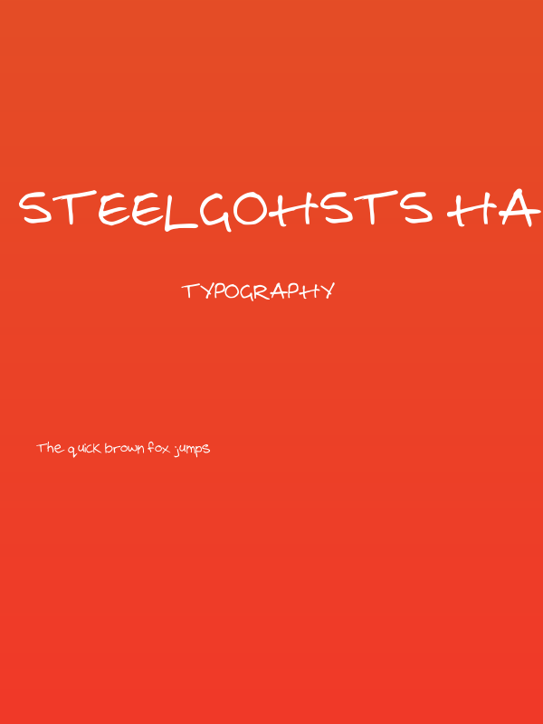 steelgohsts handwriting Poster