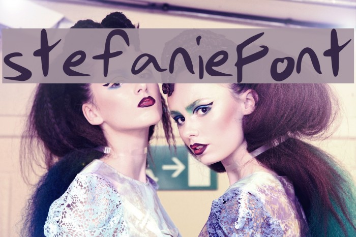 stefanieFont Font examples