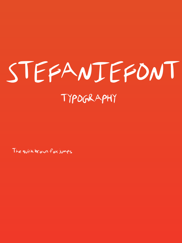 stefanieFont Poster